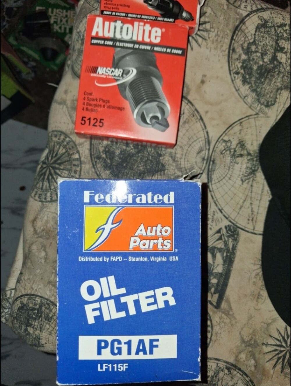 Blue Oil Filter (PG1AF) Spark Plugs 6